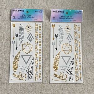 Wet N Wild Metallic Temporary Tattoos. NIB